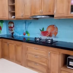 Kính ốp bếp hoa văn tĩnh vật quả
