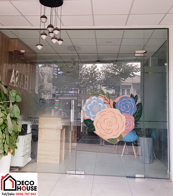 Làm cửa kính thủy lực bản lề sàn cho văn phòng