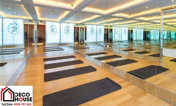 Lắp đặt gương phòng tập Yoga