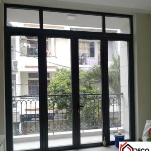 Làm cửa nhôm Xingfa màu đen tại Hoàng Mai giá rẻ