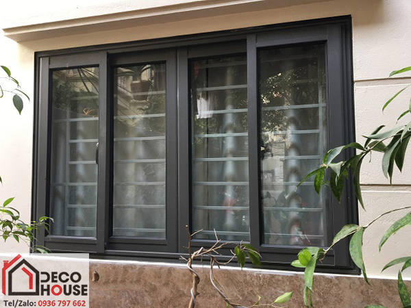 Cửa nhôm kính Việt Pháp mở lùa 4 cánh