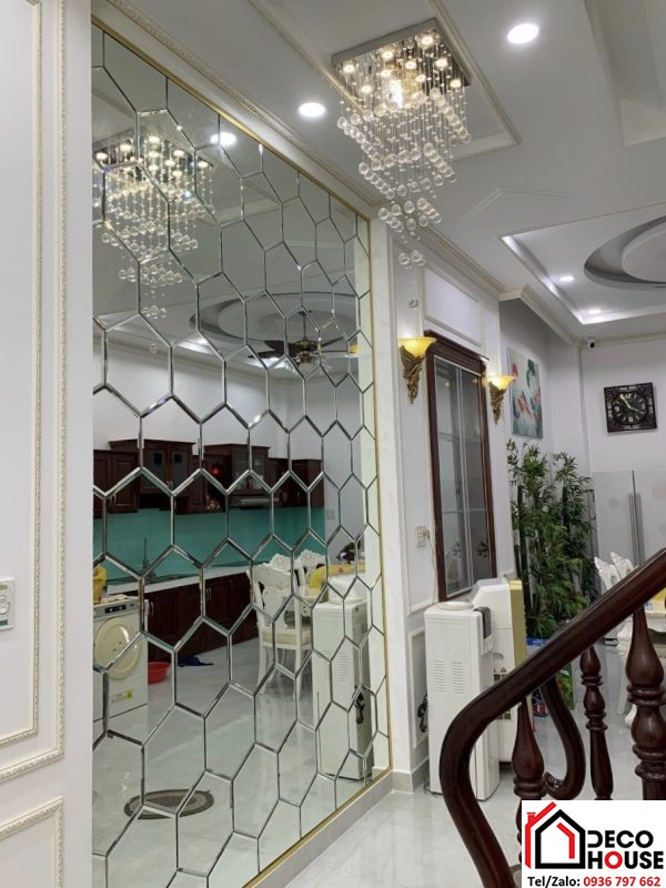 Gương trang trí lục giác đẹp