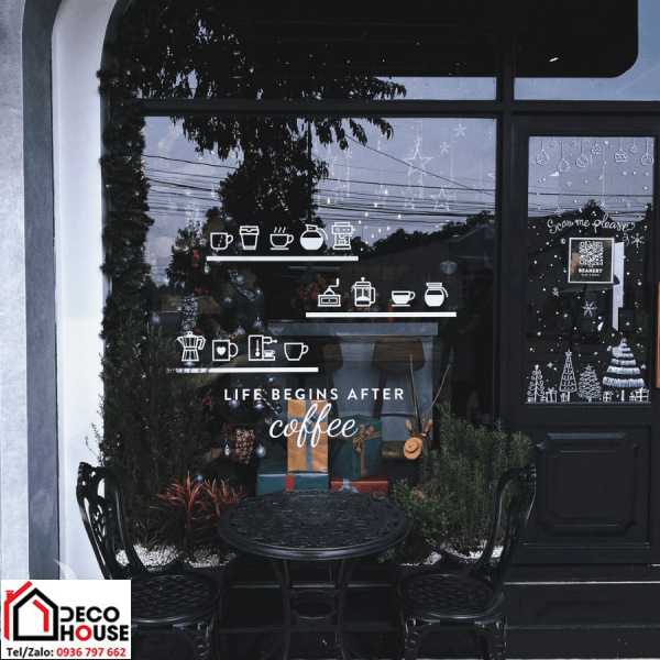 Cửa nhôm kính cho quán cafe