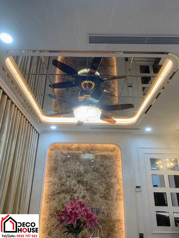 Gương ốp trần nhà đẹp