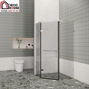 Vách kính tắm 135 độ Flight FLN-V3 màu trắng